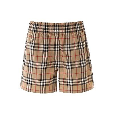 burberry check shorts