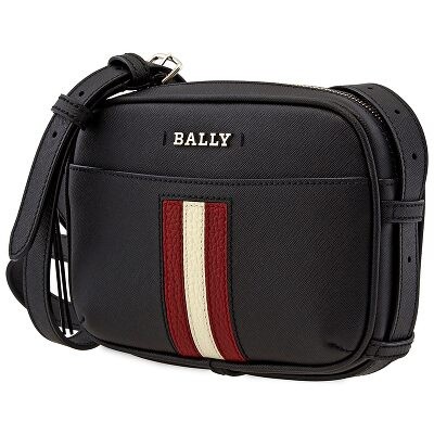Bally Black Men's Leather Sling Bag 6227996 - Jomashop