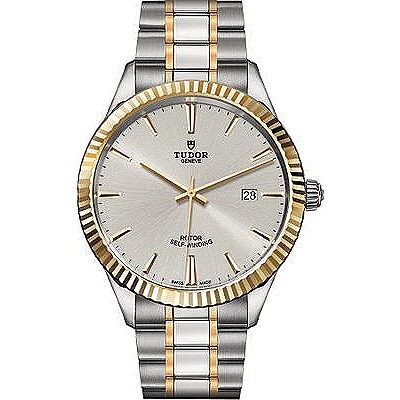 Tudor Glamour Double Date Automatic Gold Dial Men's 42 mm Watch M57103 ...