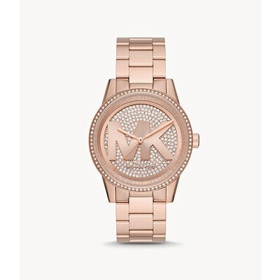 Michael Kors Catlin Champagne Crystal Pave Dial Ladies Watch MK2375 ...