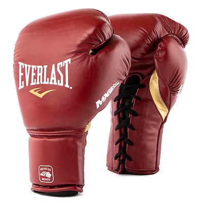 Everlast MX2 Pro Laced Training Gloves, Red 14 oz