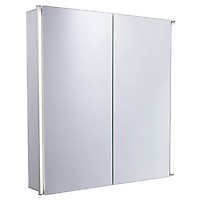 Tavistock Sleek Led Mirrored Bathroom Cabinet 2 Door Sl60al