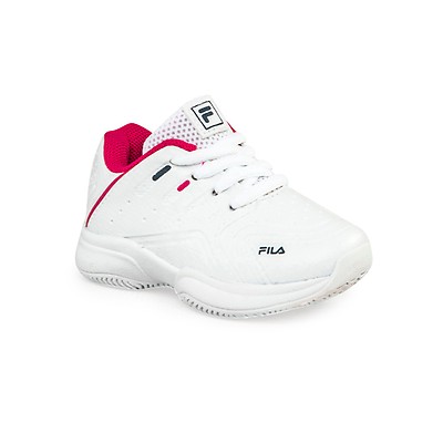 Zapatilla De Tenis Fila Lugano 6.0 Niño Blanca