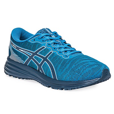 Asics blancas clearance azules y rojas