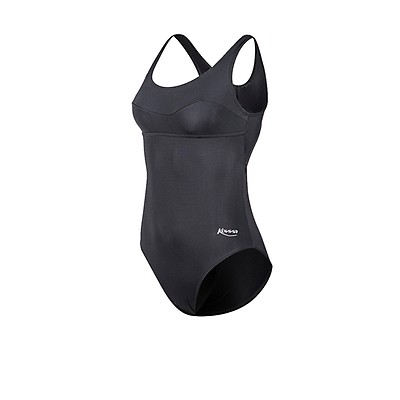 Malla Enteriza Puma V-Neck Crossback Mujer Negra