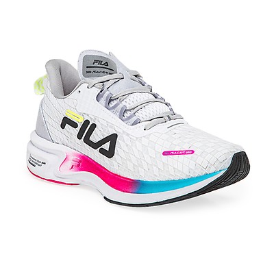 Fila Zapatillas D-Formation para mujer, color blanco, azul marino, rojo