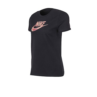 Remera Nike Essential Icon Futura Mujer Negra Solo Deportes