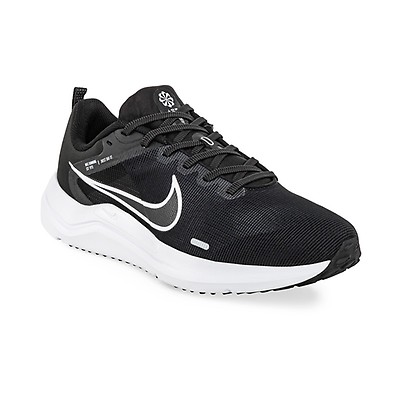  NIKE Zapatos de correr Race para mujer, Negro Blanco