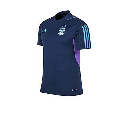 Camiseta Fitness Soft Training Adidas Hombre Azul Gris Mezcla