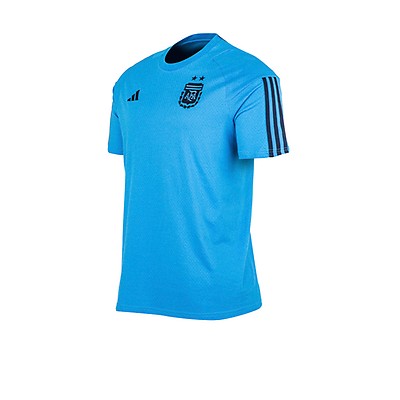 Camiseta adidas Argentina pre-match azul negra