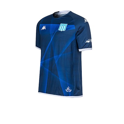 Camiseta De Racing Kappa Alternativa Mujer Azul Solo Deportes