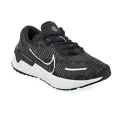  NIKE Zapatos de correr Race para mujer, Negro Blanco