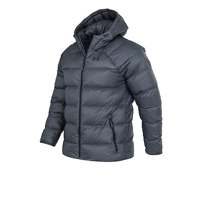 Campera De Abrigo Con Capucha Under Armour Storm Armour Mujer Gris Solo Deportes