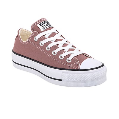 Zapatilla Converse Chuck Taylor All Star Platform Ox Mujer Roja Solo Deportes Solo Urbano