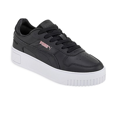 Zapatillas Puma Mayze Stack Leather Mujer Negra Solo Urbano