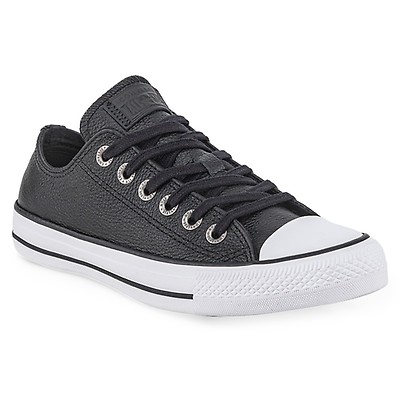 Zapatilla Converse Chuck Taylor All Star Leather Ox Negra Solo Deportes Solo Urbano