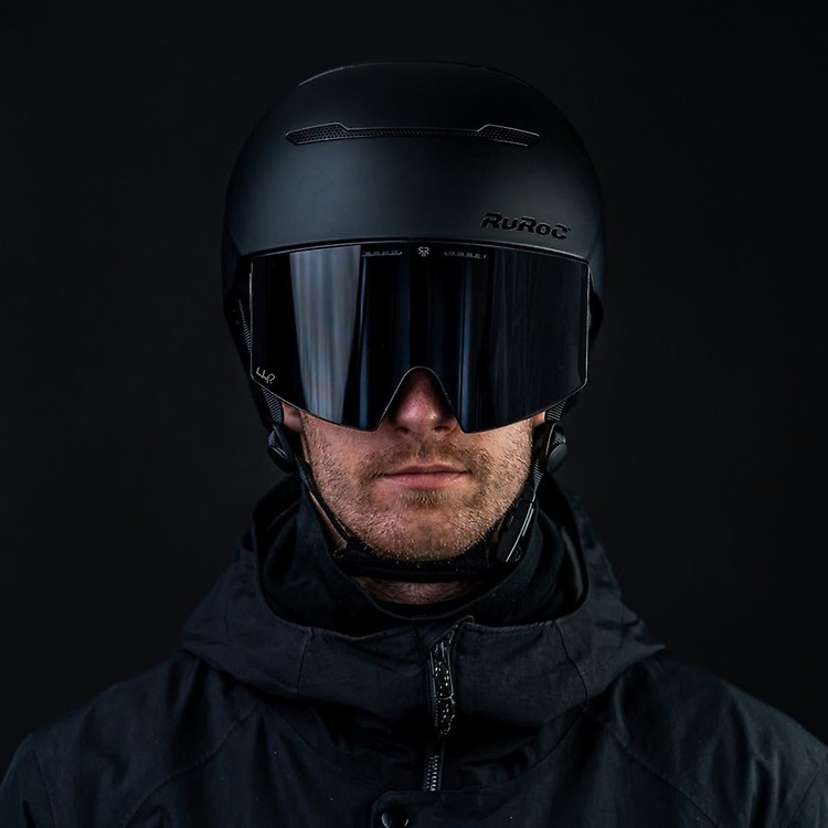 snowboard helmet with goggles