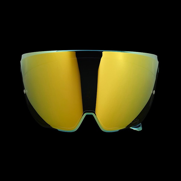 gold motorcycle visor