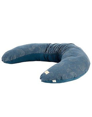 Nobodinoz - Coussin Lune NIGHT BLUE