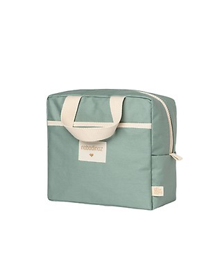 Nobodinoz Borsa Termica Impermeabile per Snack e Biberon Baby on the Go -  Marrone Argilla - Cotone Bio unisex (bambini)