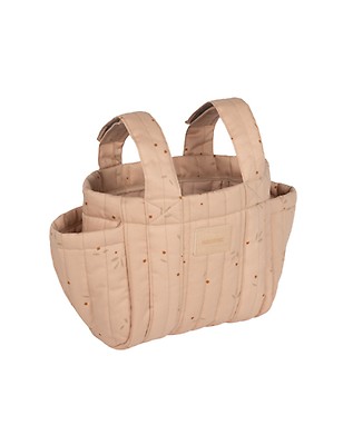 Nobodinoz Borsa Termica Impermeabile per Snack e Biberon Baby on the Go -  Carbon Blu - Cotone Bio unisex (bambini)