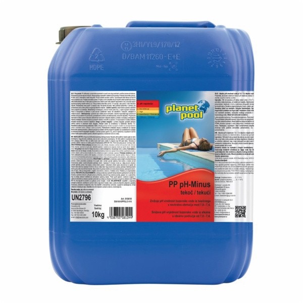 SREDSTVO ZA NEGO PLANET POOL PH-MINUS TEKOČI 10 LIT