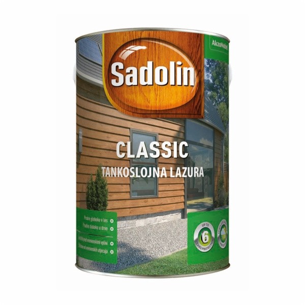 TANKOSLOJNI PREMAZ SADOLIN CLASSIC 1 BREZBARVEN 5 L