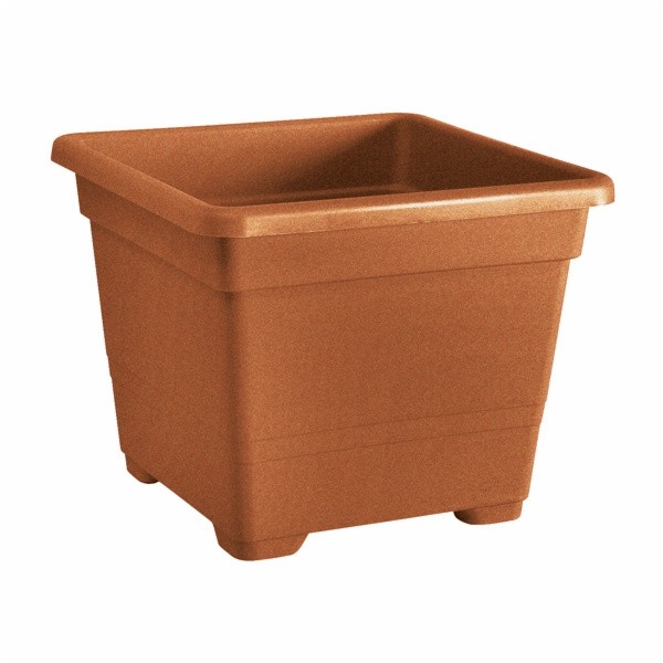 PE SADILNI LONEC KVADRAT 38 CM TERAKOTA