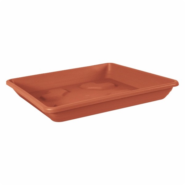 PE PODSTAVEK ZA LONEC KVADRAT 20 CM TERAKOTA