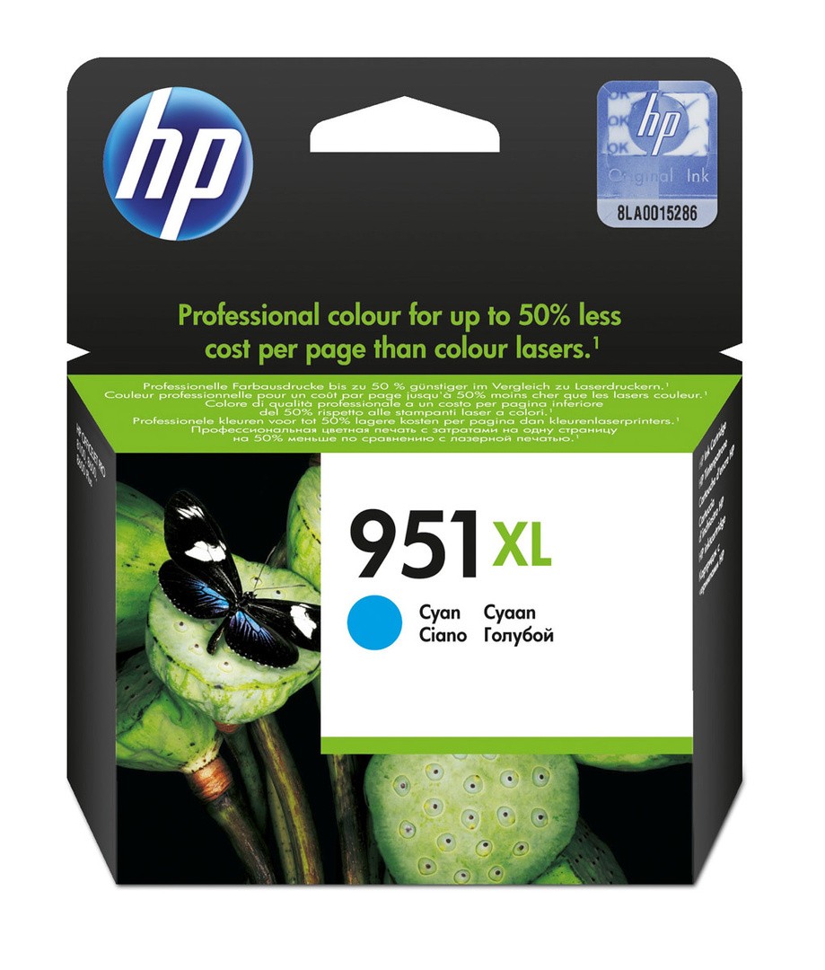 KARTUŠA/TONER HP 951XL CN046AE CYAN