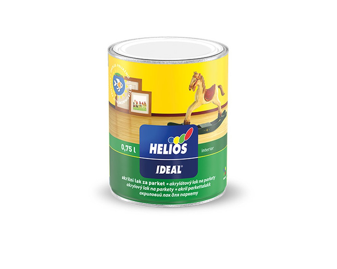 VODNI LAK ZA PARKET HELIOS IDEAL SIJAJ 0.75 L