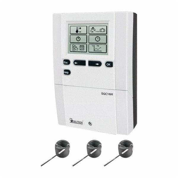 REGULACIJA ZA CENTRALNO SELTRON SGC 16H DIFEREN REGULATOR + 3 X TEMPE. TIPALO TF/PT