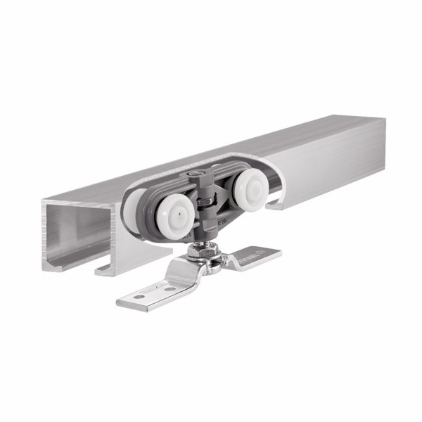 VODILO ZA POMIČNA VRATA GEZE 1900 MM KOMPLET ALUMINIJ ROLLAN 40