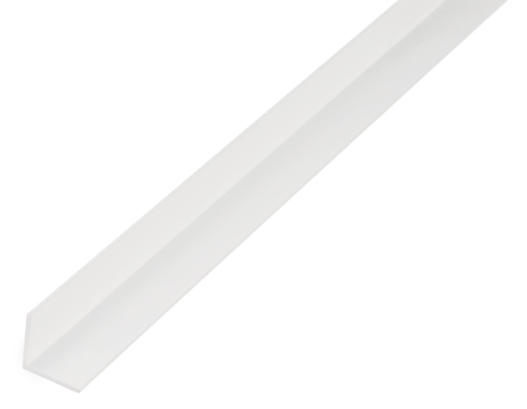 KOTNI PROFIL ALBERTS PVC, 20X20X1.5X1000 MM BEL