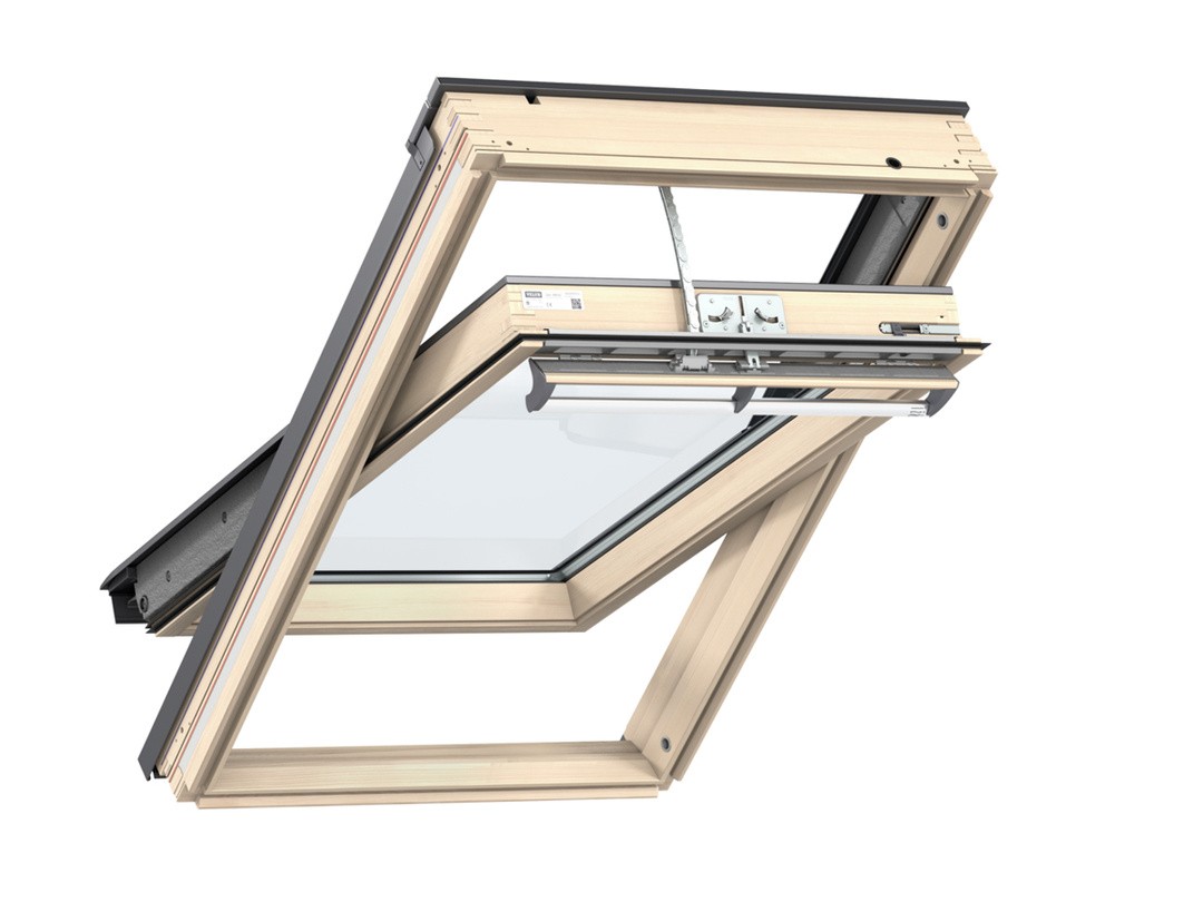 STREŠNO OKNO VELUX GGL SK08 307021, INTEGRA 114X140 CM, LESENO