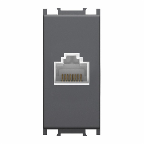 KOMUNIKACIJSKA VTIČNICA MODUL CAT5E KS RJ45 8/8 ČRNA, 1M, BOK