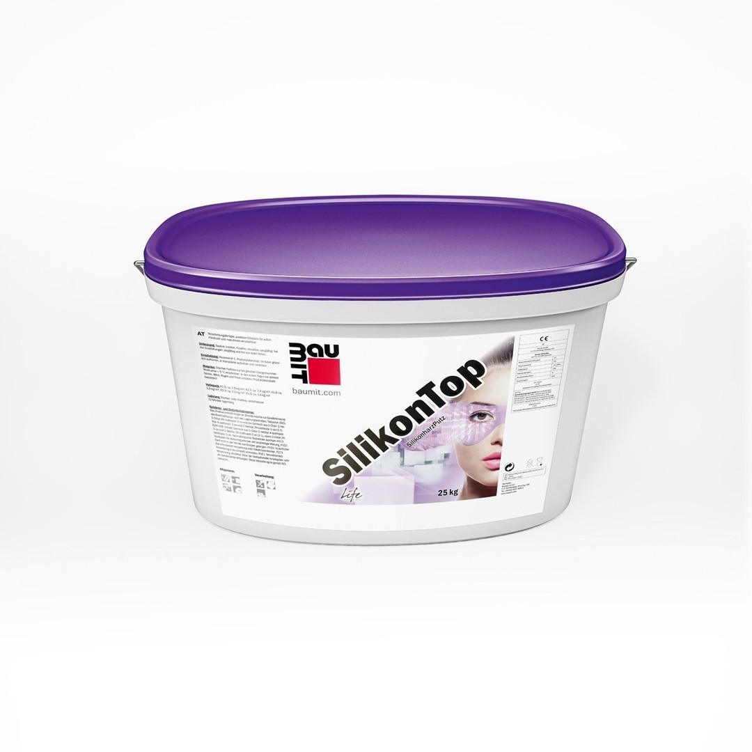 SILIKONSKI FASADNI OMET BAUMIT SILIKONTOP 1.5 MM KRATZ 25 KG PRASKANA BARVNI