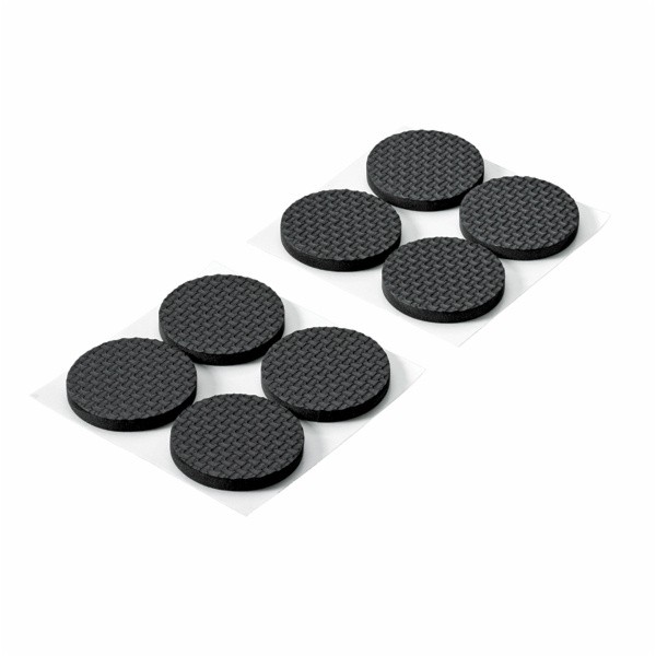 NEDRSEČA BLAZINICA HETTICH DIY,SAMOLEPLJIV FI 40X5 MM MM, ČRN, V ZAVOJU JE 8 KOS