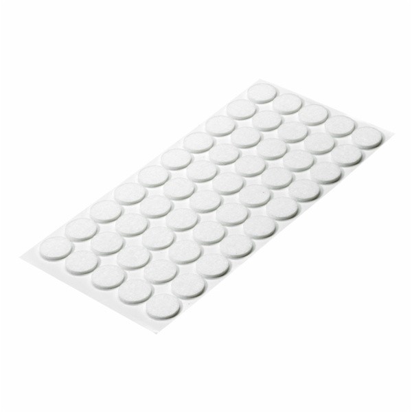 DRSNIK HETTICH DIY,SAMOLEPLJIV FI 20X2 MM, BEL SINTETIČNI FILC, V ZAVOJU JE 50 KOS