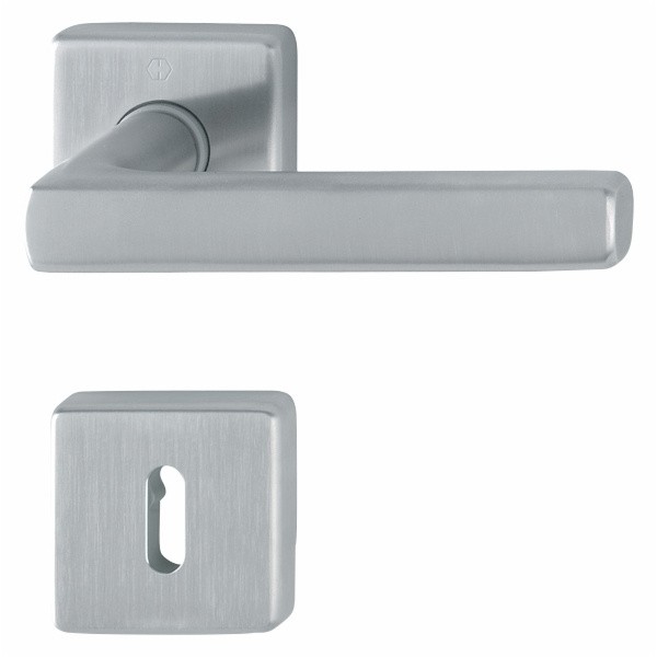 INOX KLJUKA ZA VRATA HOPPE DALLAS Z ROZETO KLJUČ F69