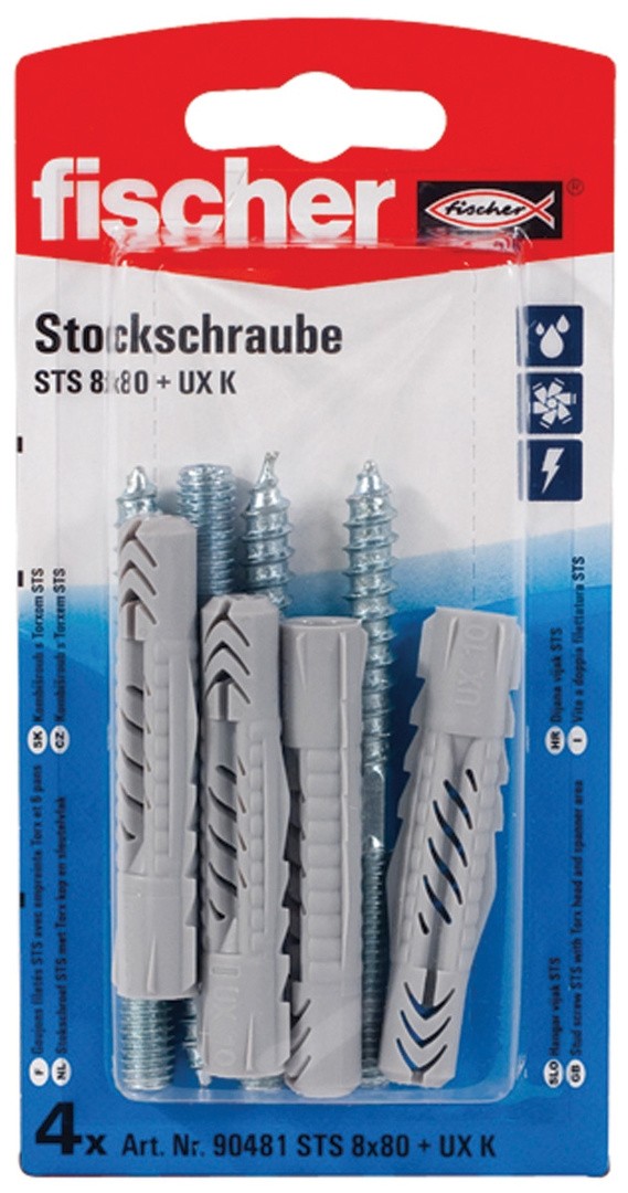 PREDMONTIRANI ELEMENT FISCHER VIJAK ZA STS 8X80 + UX K