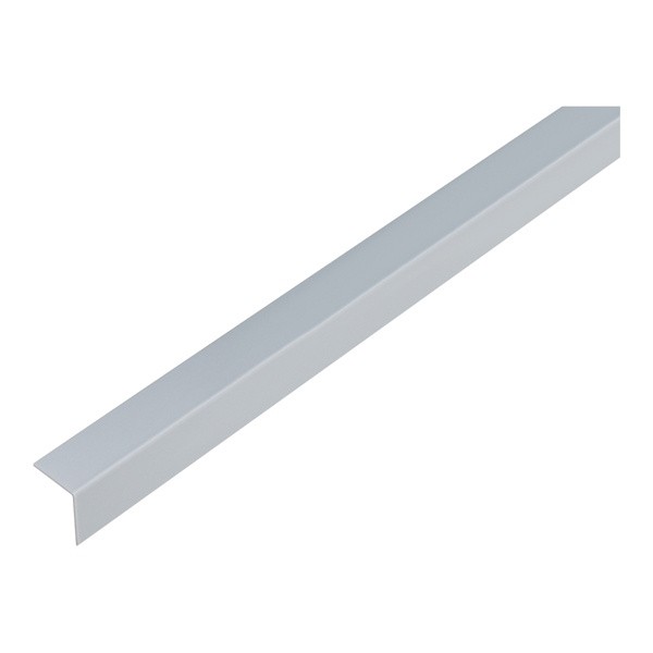 KOTNI PROFIL ALBERTS PVC, 20X20X1X1000 MM ALUMINIJ IZGLED