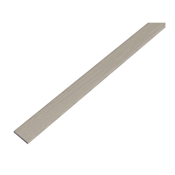 PLOSKA PALICA ALBERTS ALU, 15X2X1000 MM SAMOLEPLJIVA, INOX IZGLED