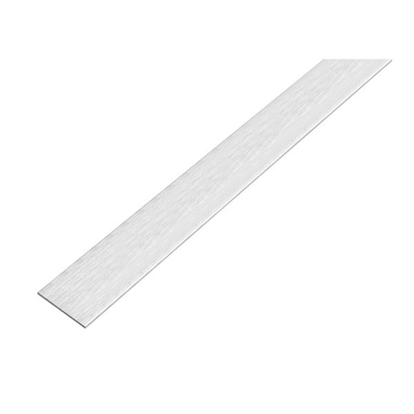 PLOSKA PALICA ALBERTS ALU, 15X2X1000 MM SAMOLEPLJIVA, INOX IZGLED