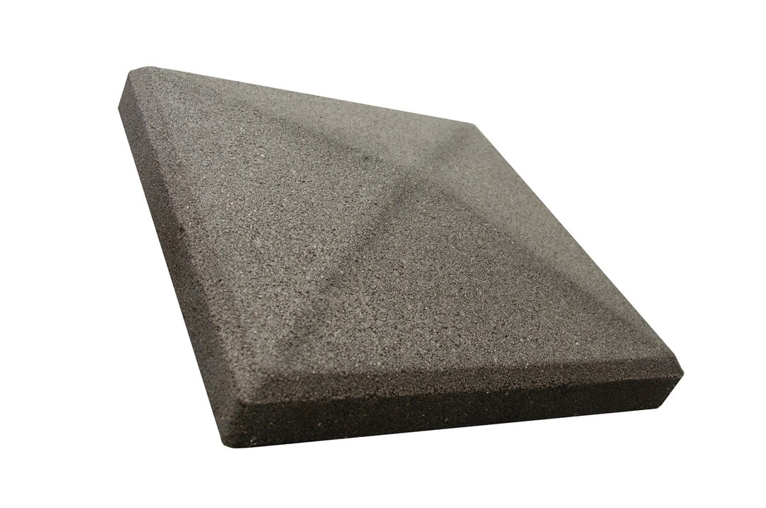 BETONSKI IZDELEK GOREC KAPA SIVO ČRNA ZA STEBER 39X39X7 CM