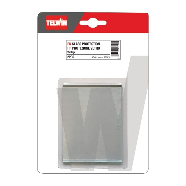STEKLO ZA VARILSKO MASKO TELWIN 114X134 MM ZUNANJE PROZORNO