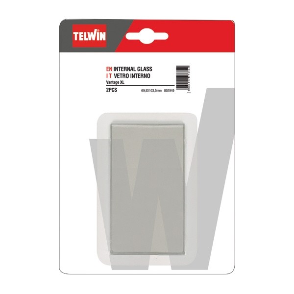 STEKLO ZA VARILSKO MASKO TELWIN 69.5X103.5 MM NOTRANJE PROZORNO