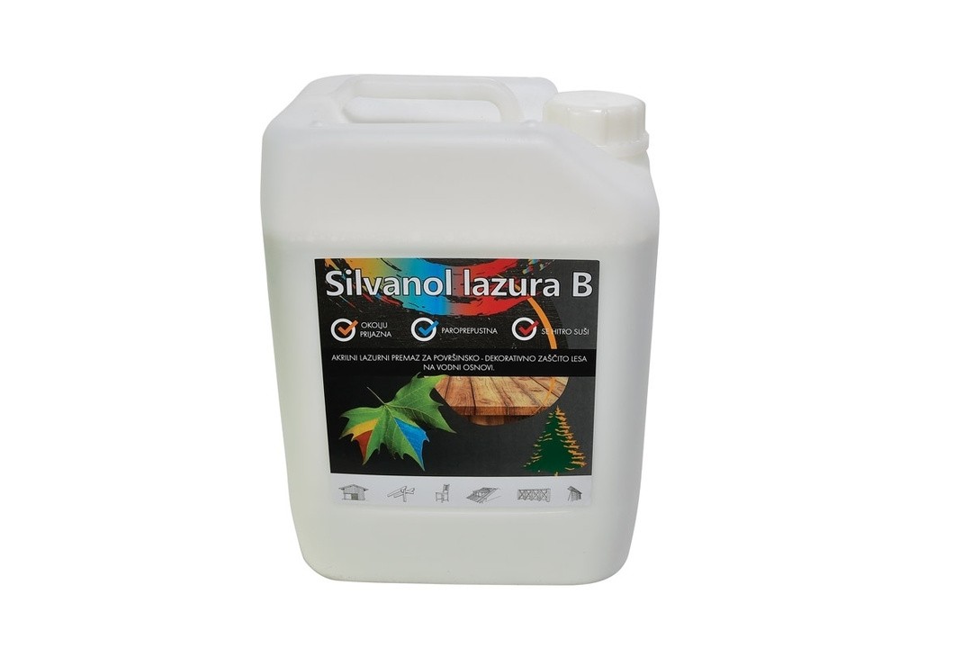 TANKOSLOJNI PREMAZ SILVANOL LAZURA B ŠT. 15 10 KG RUMENA