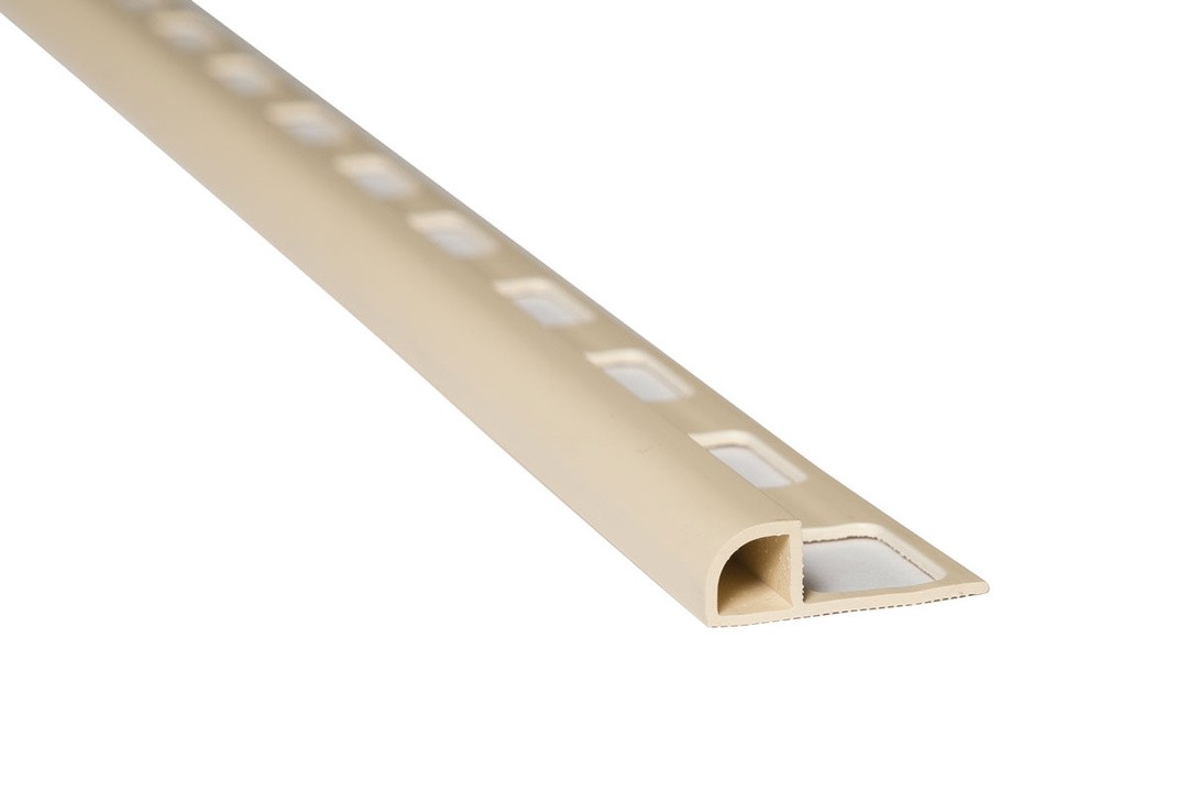POLKROŽNA LETEV JMK PVC P PROFIL- DOL 2.70M 10MM BEŽ