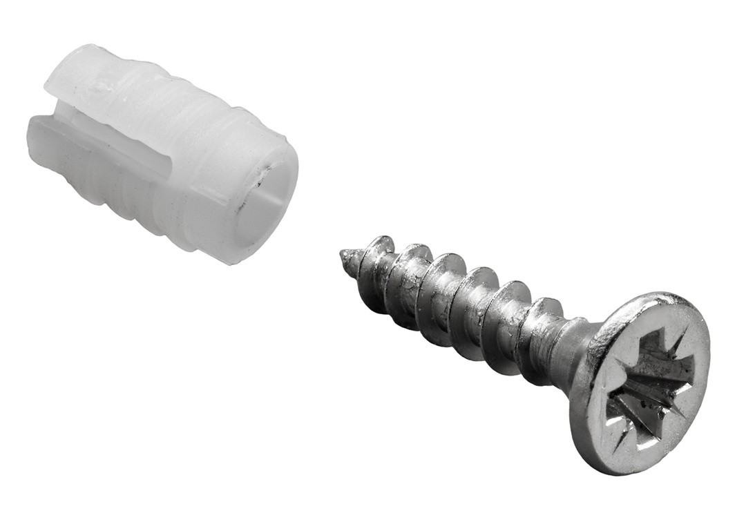 POVEZOVALNI VIJAK Z VLOŽKOM HETTICH DIYFI 5/3,5X13 MM, PONIKLJAN,V ZAVOJU JE 40 KOS